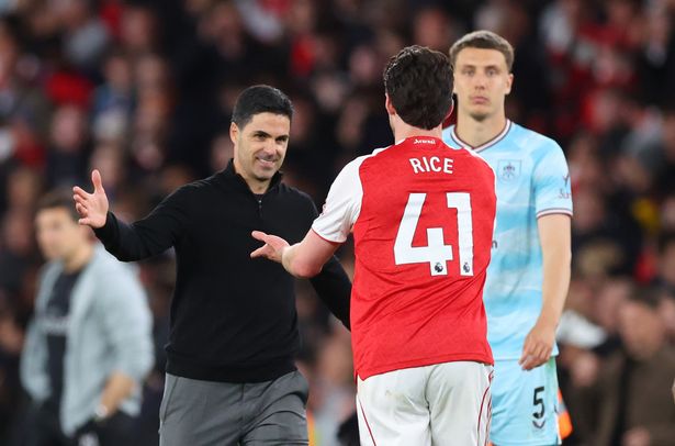 Declan Rice and Mikel Arteta break silence as Arsenal celebrates ...